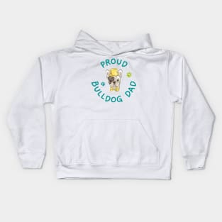 Proud Bulldog Dad Kids Hoodie